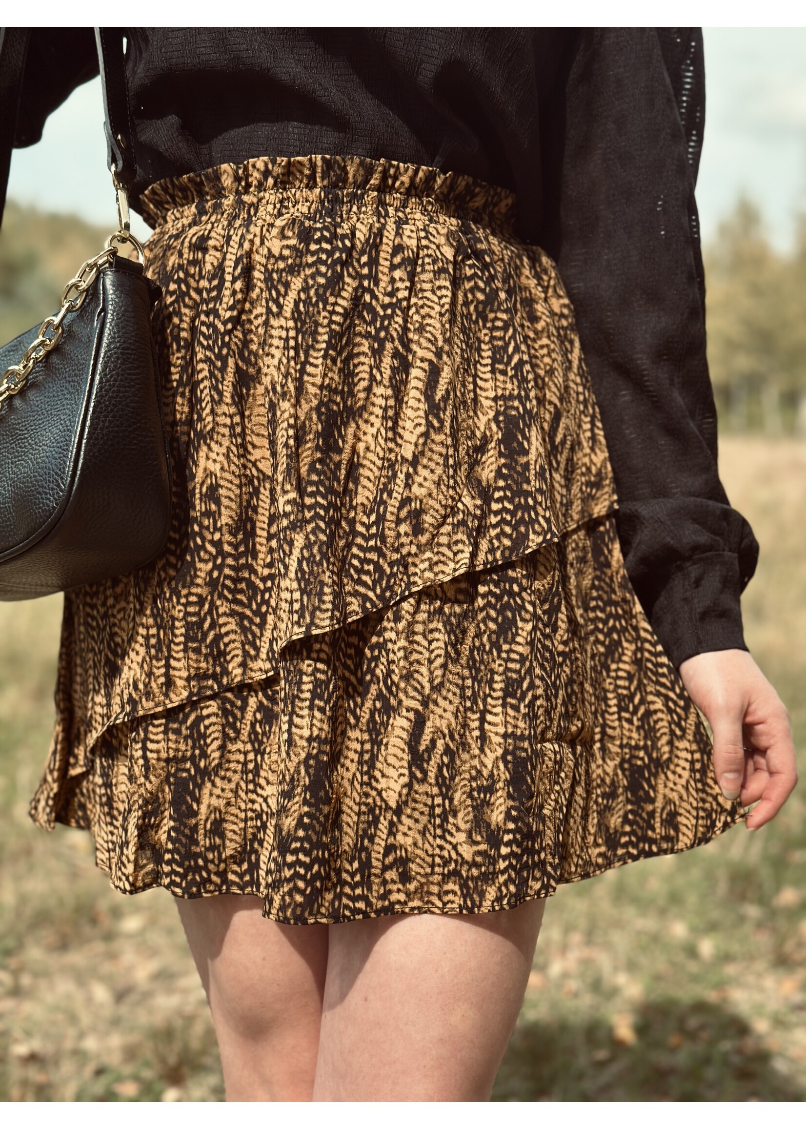 Lofty Manner Lofty Manner Katalin skirt black print