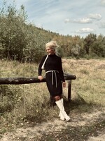 Juultje knitted dress black