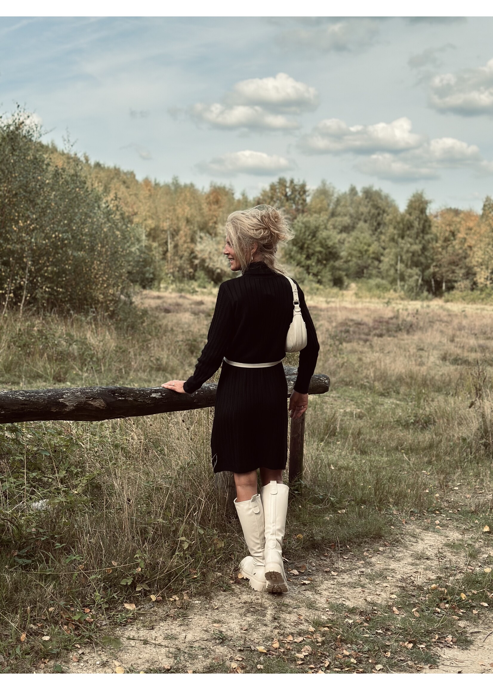 Juultje knitted dress black