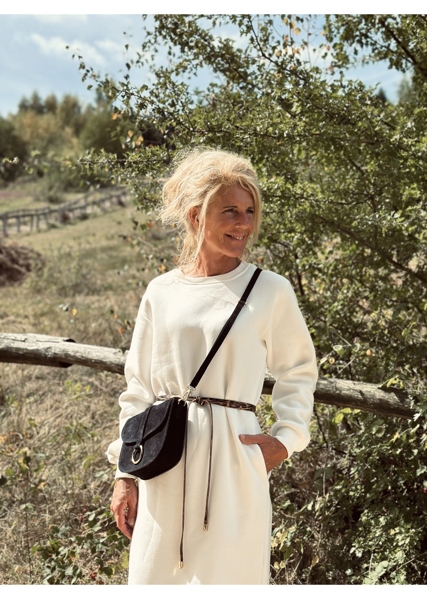 Sisters Point Sisters Point Celine long sweater dress offwhite