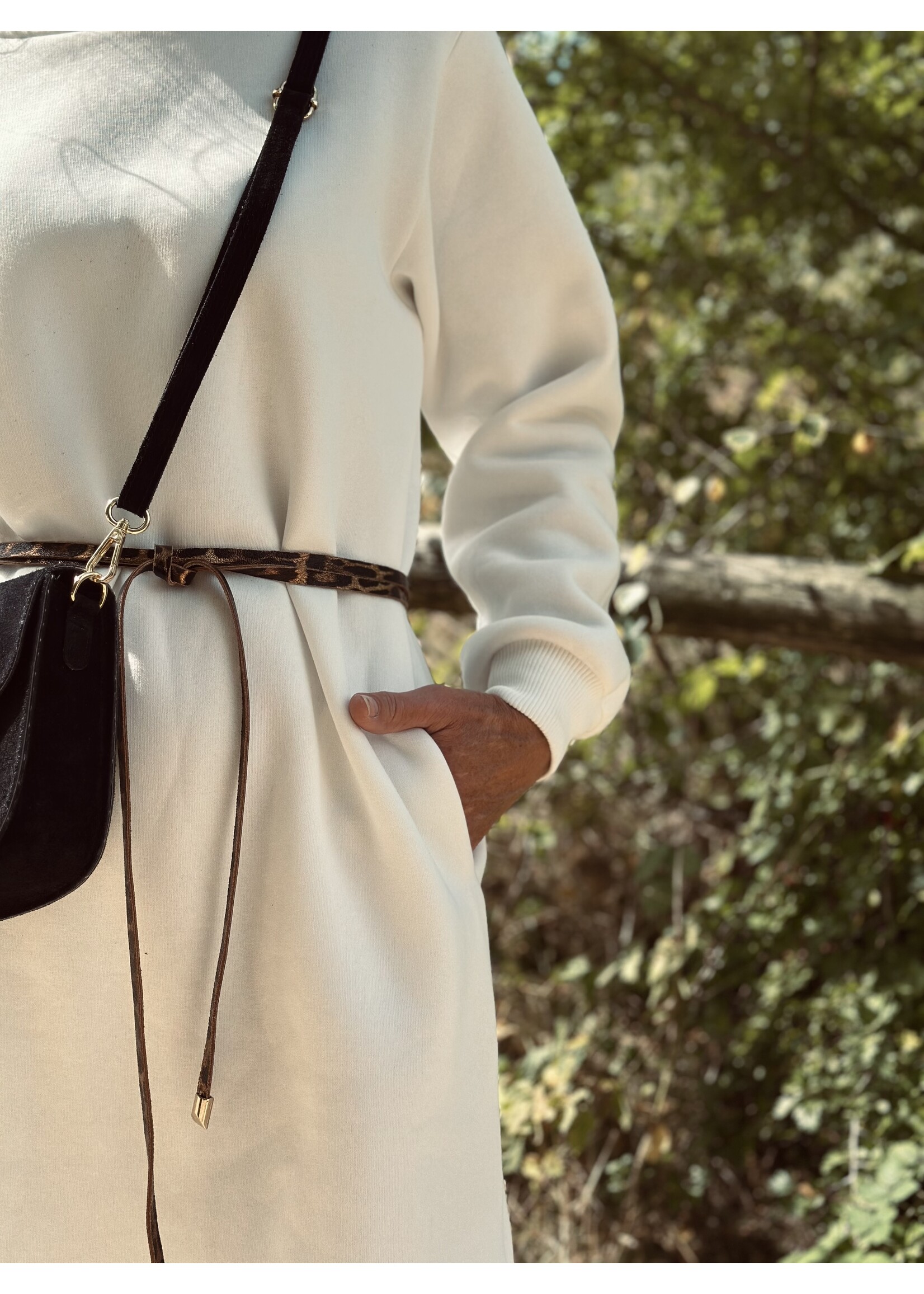 Sisters Point Sisters Point Celine long sweater dress offwhite
