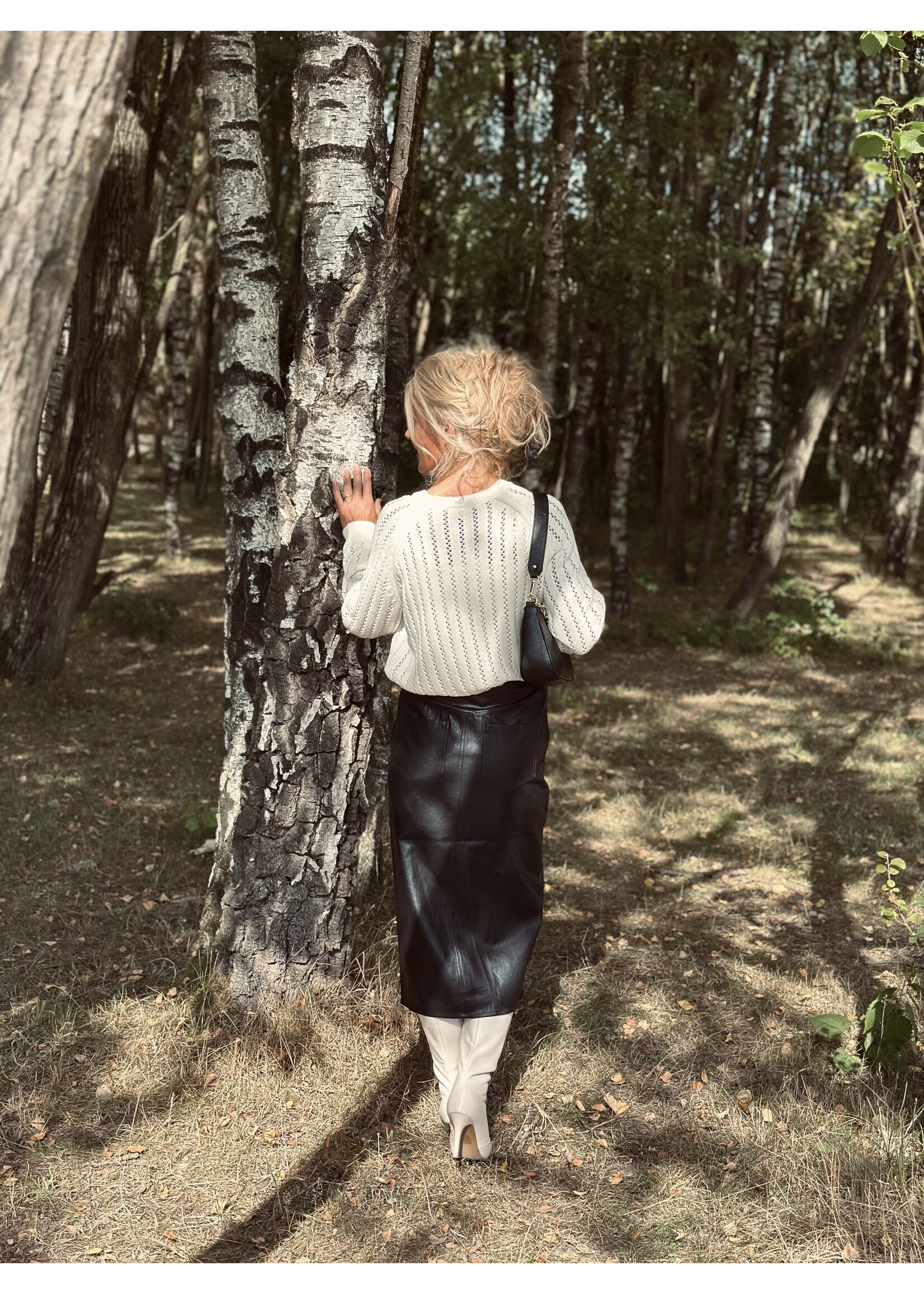 Lofty Manner Lofty Manner Puck skirt leather look black