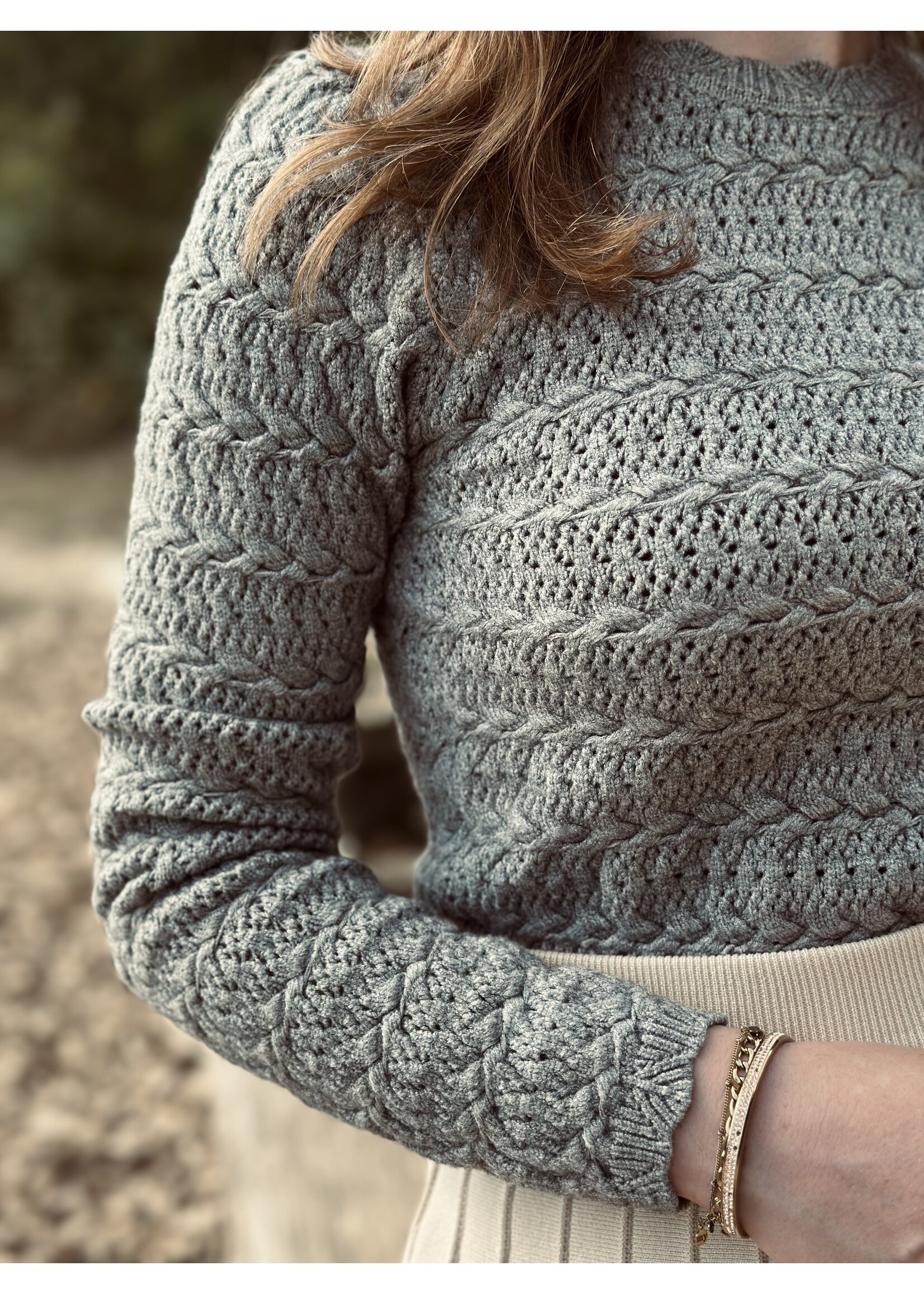 Lofty Manner Lofty Manner Marla sweater grey