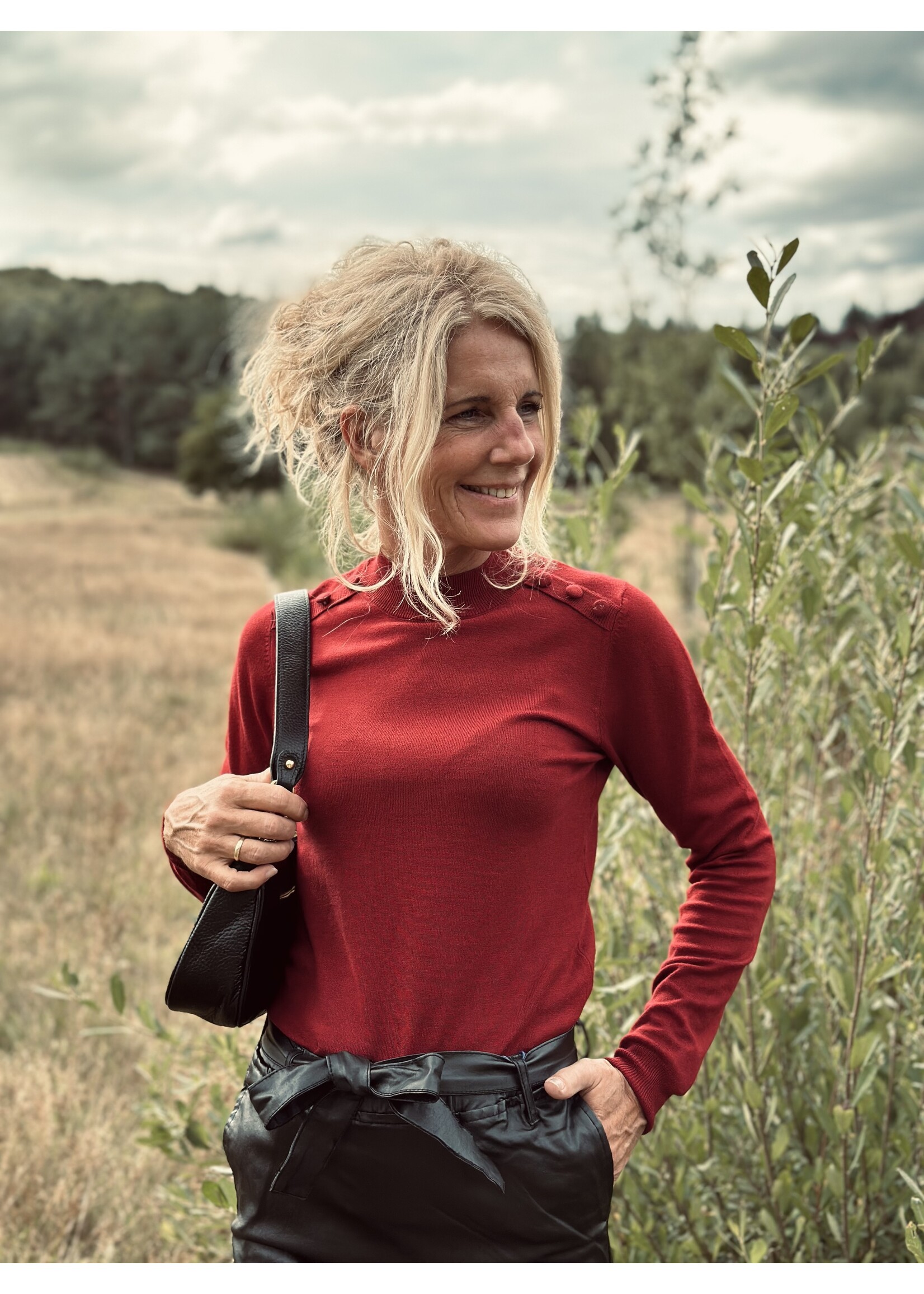 Smashed Lemon Smashed Lemon Mylène top bordeaux red