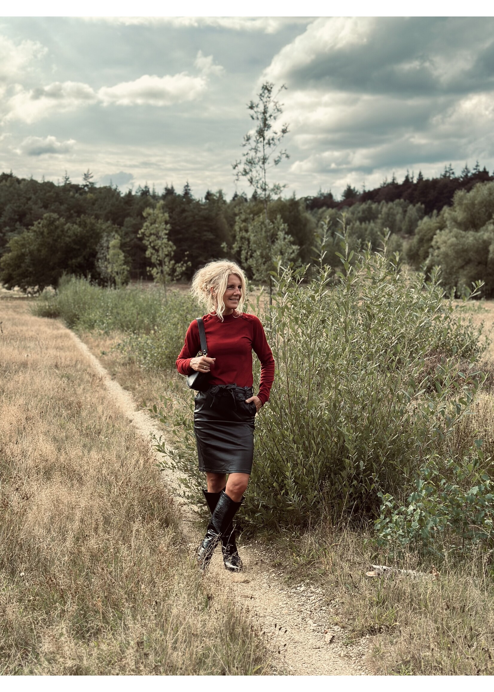 Smashed Lemon Smashed Lemon Mylène top bordeaux red