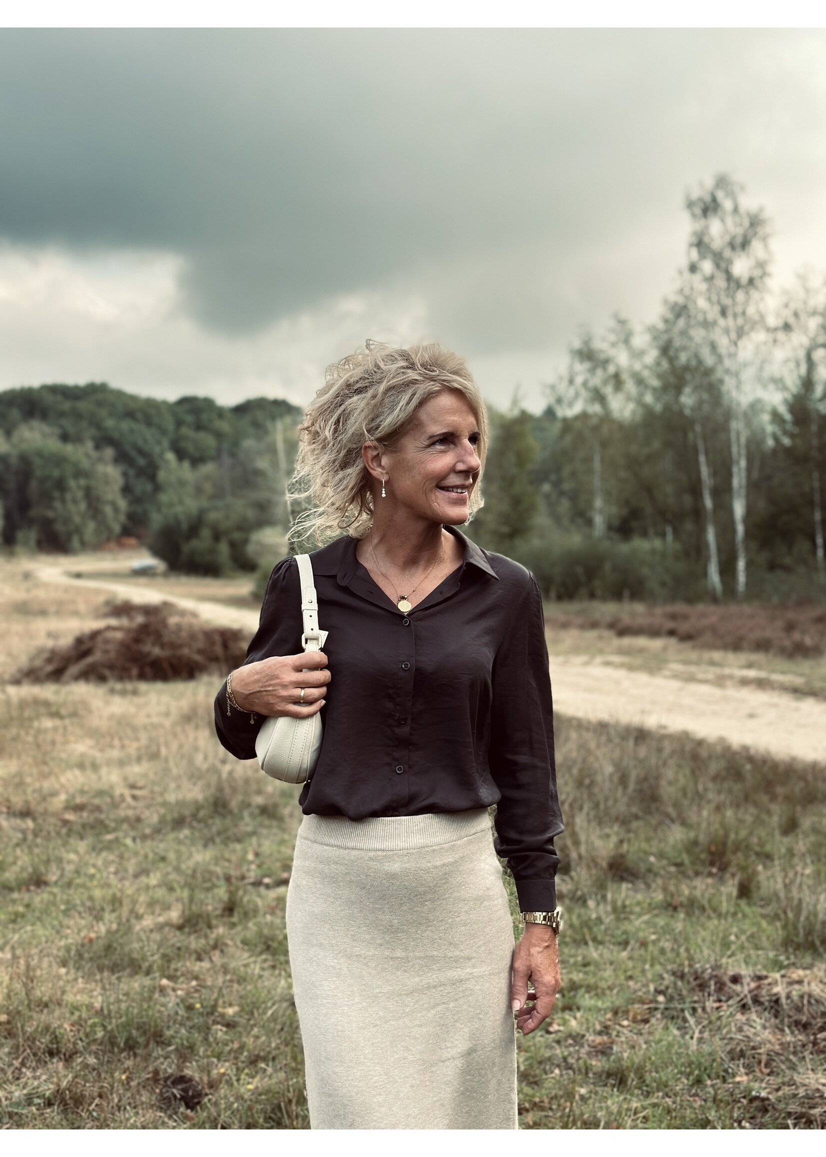 Elvira Elvira Cotta blouse dark brown