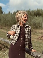 Elvira Elvira puck bomber jacket brown/beige