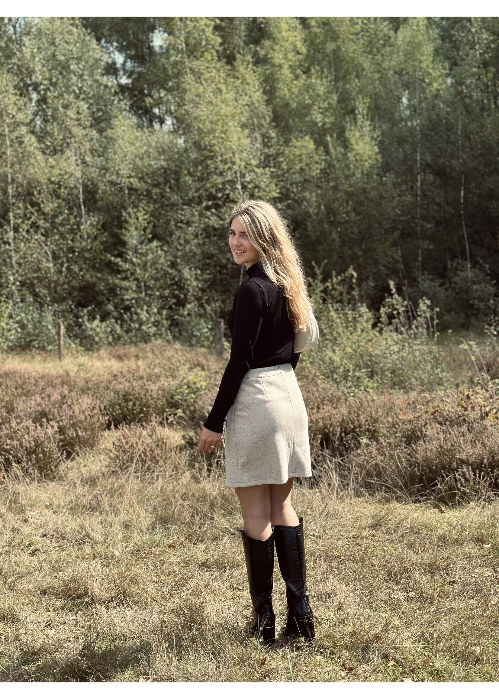 Smashed Lemon Smashed Lemon Marja skirt beige