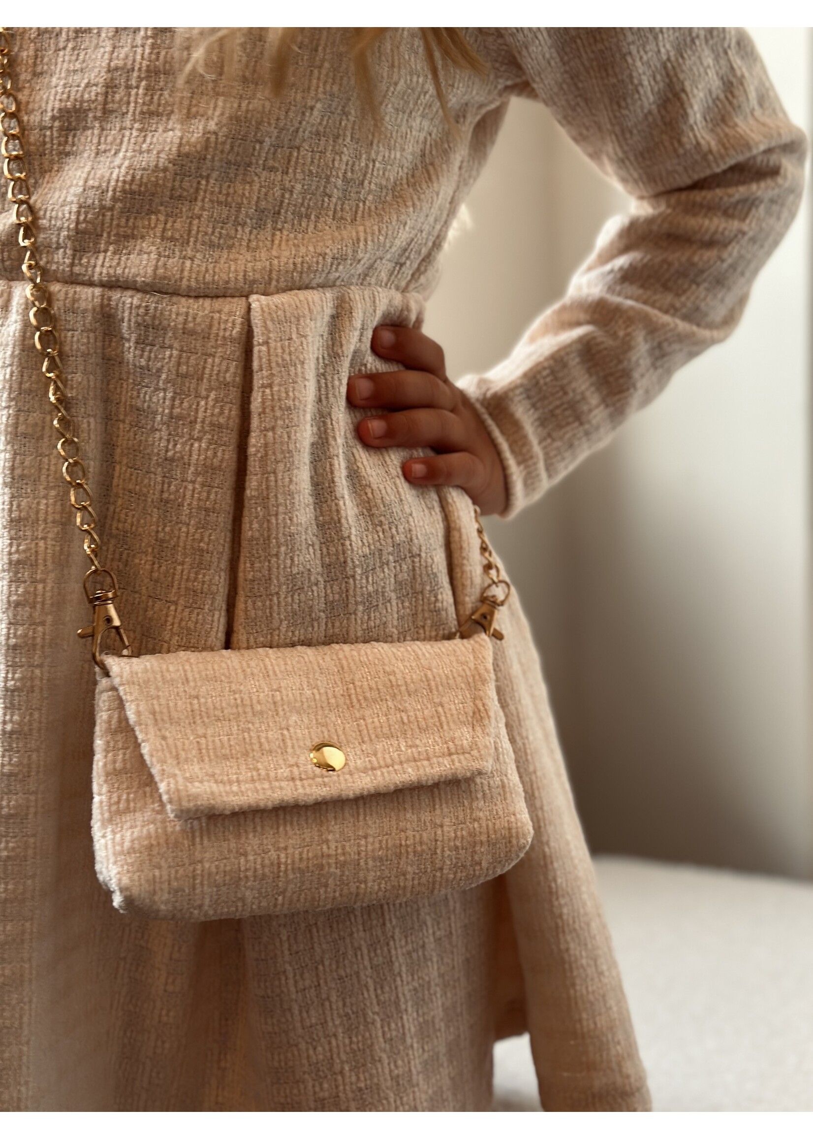 Haily dress beige print