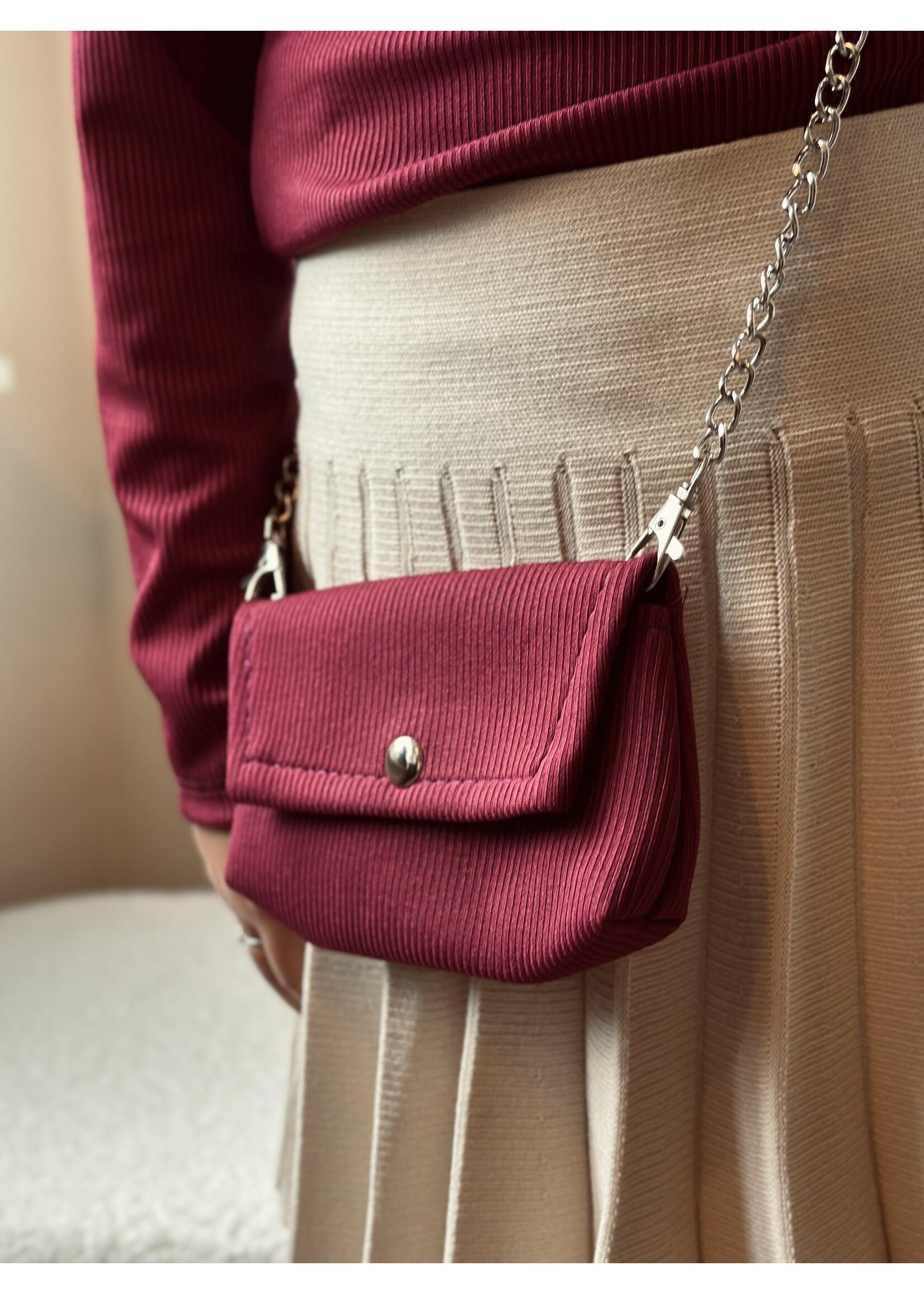 Lynn top bordeaux red