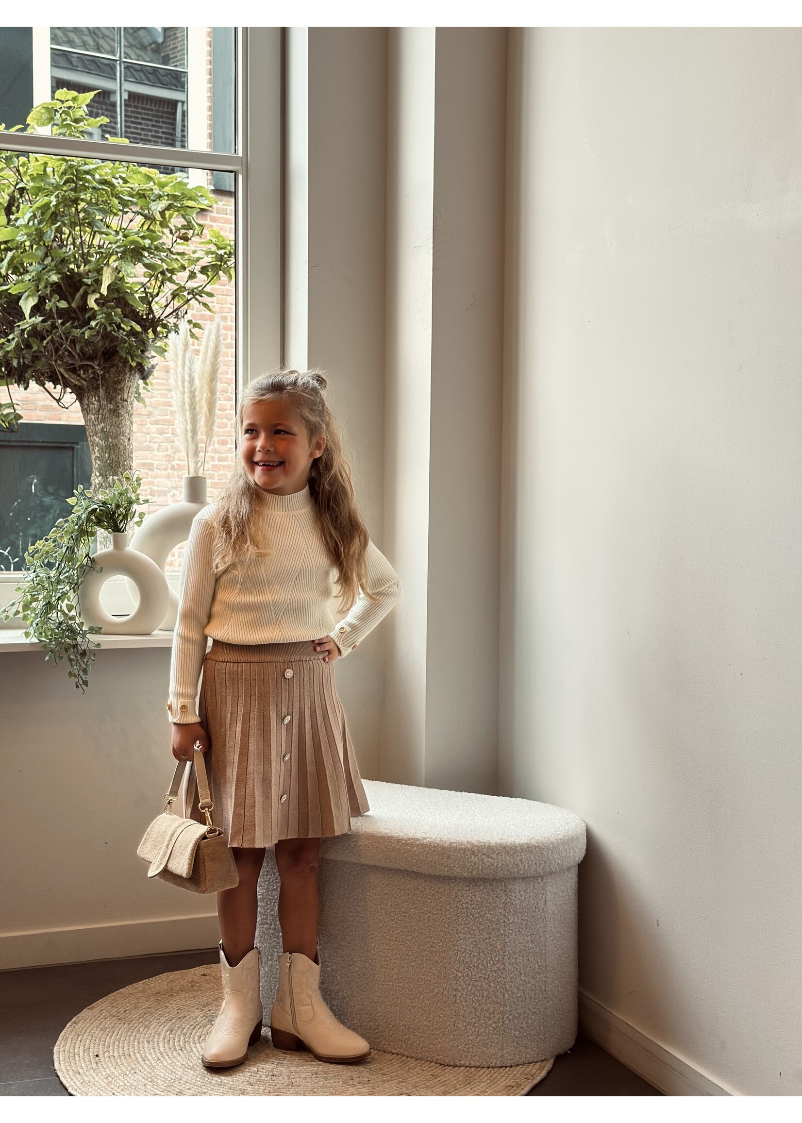 Sterre top beige print