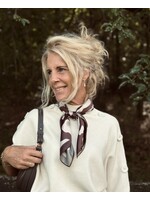 Bibi shawl brown/ beige cow print One Size