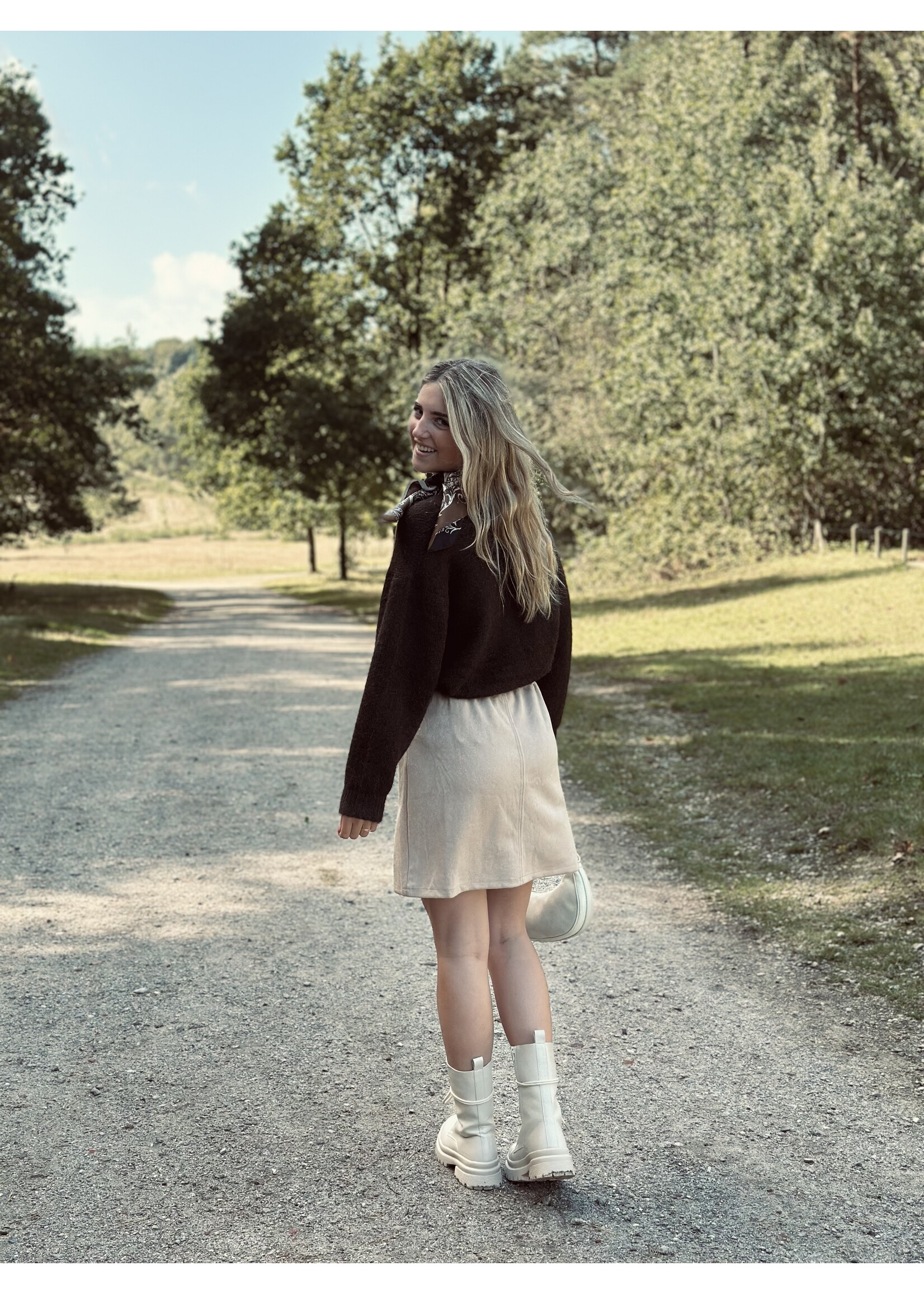 Celia suède skirt camel