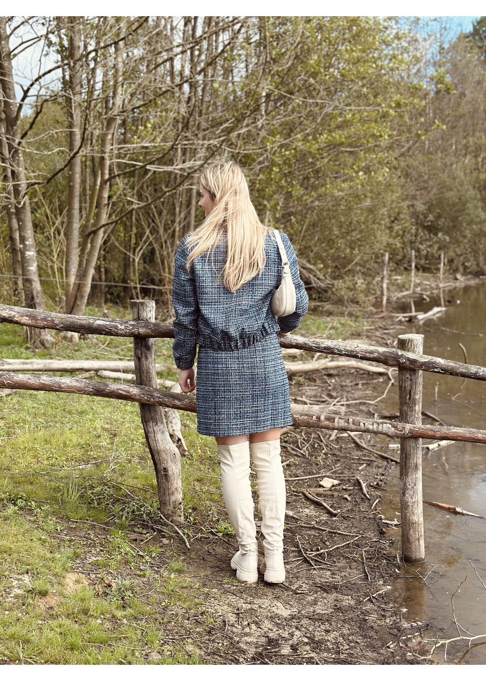 Elvira Elvira Romelia skirt blue print