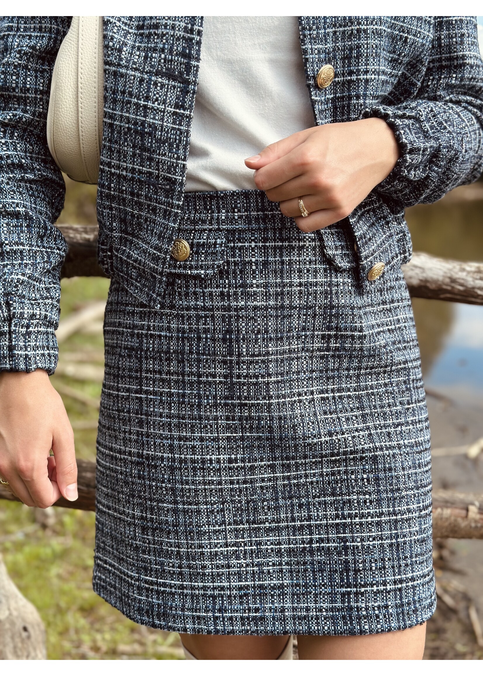 Elvira Elvira Romelia skirt blue print