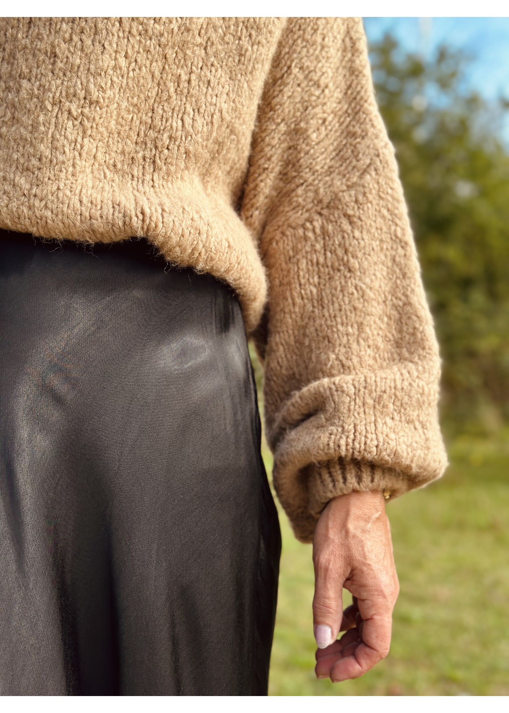 Lucie skirt satin black One Size