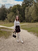 Britta skirt black gold detail