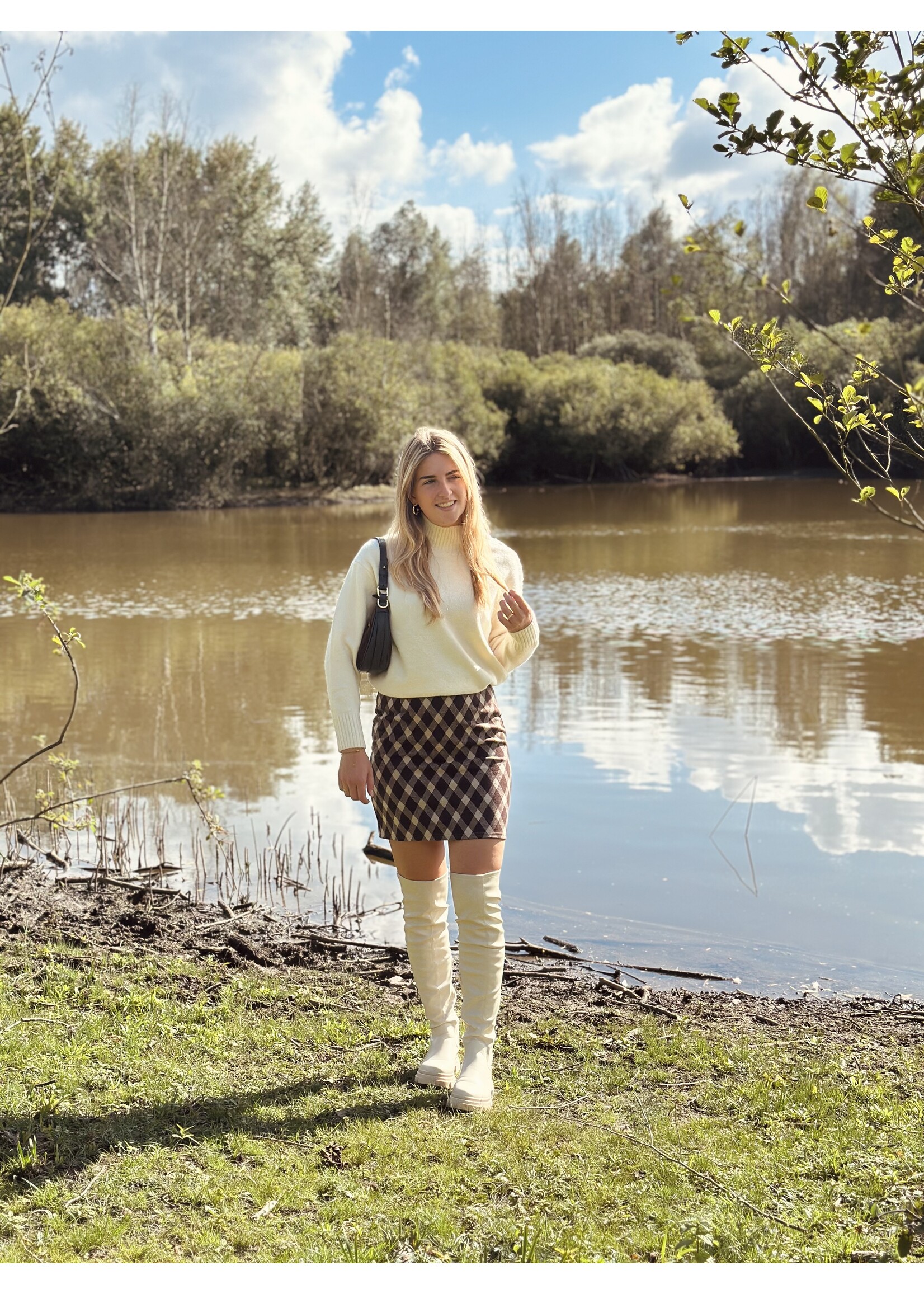 Marel knitted sweater beige One Size