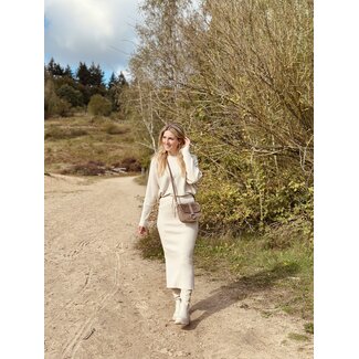 Liena set sweater + skirt beige One Size