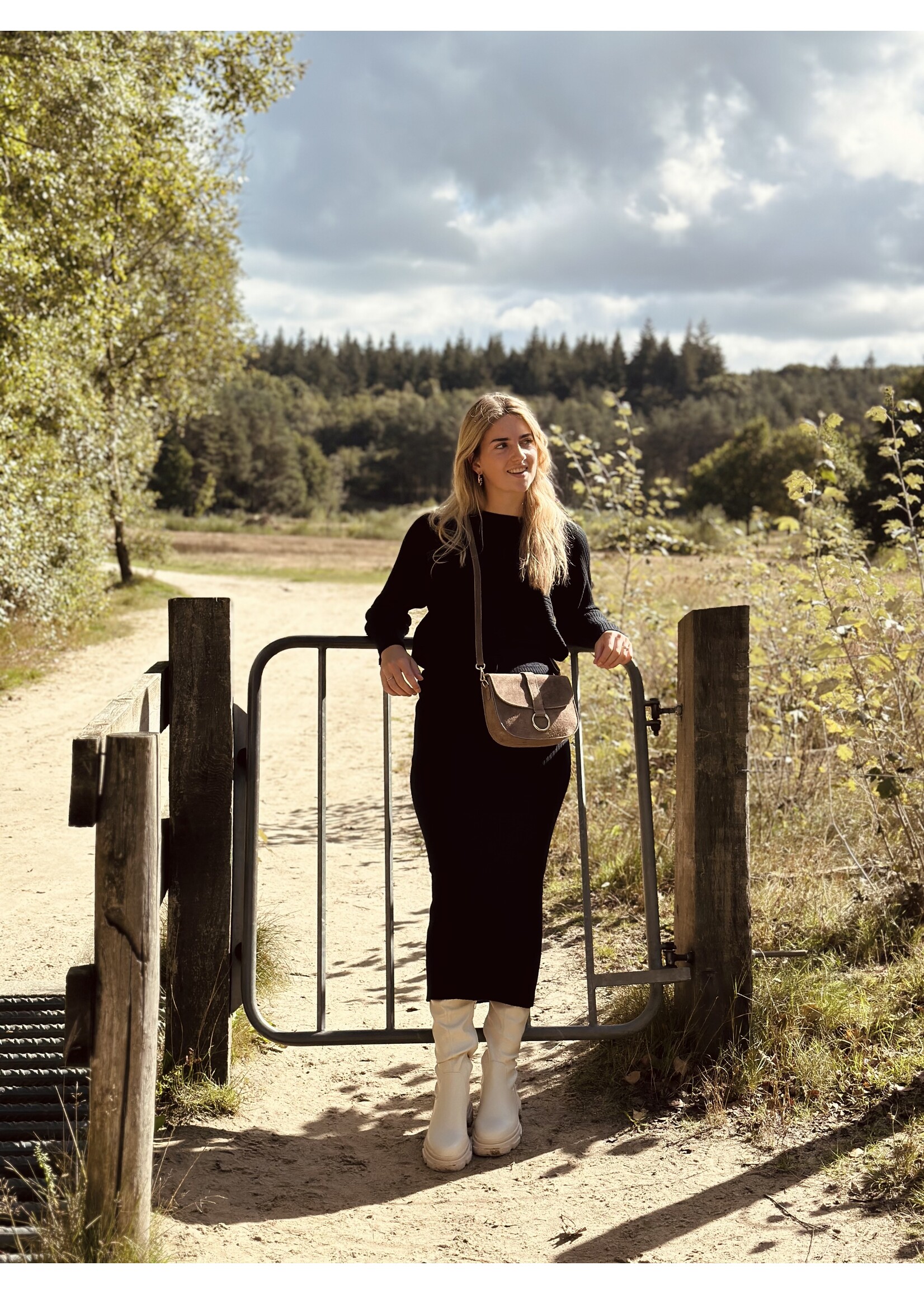 Liena set sweater + skirt black One Size