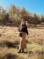 Lucie skirt satin camel One Size