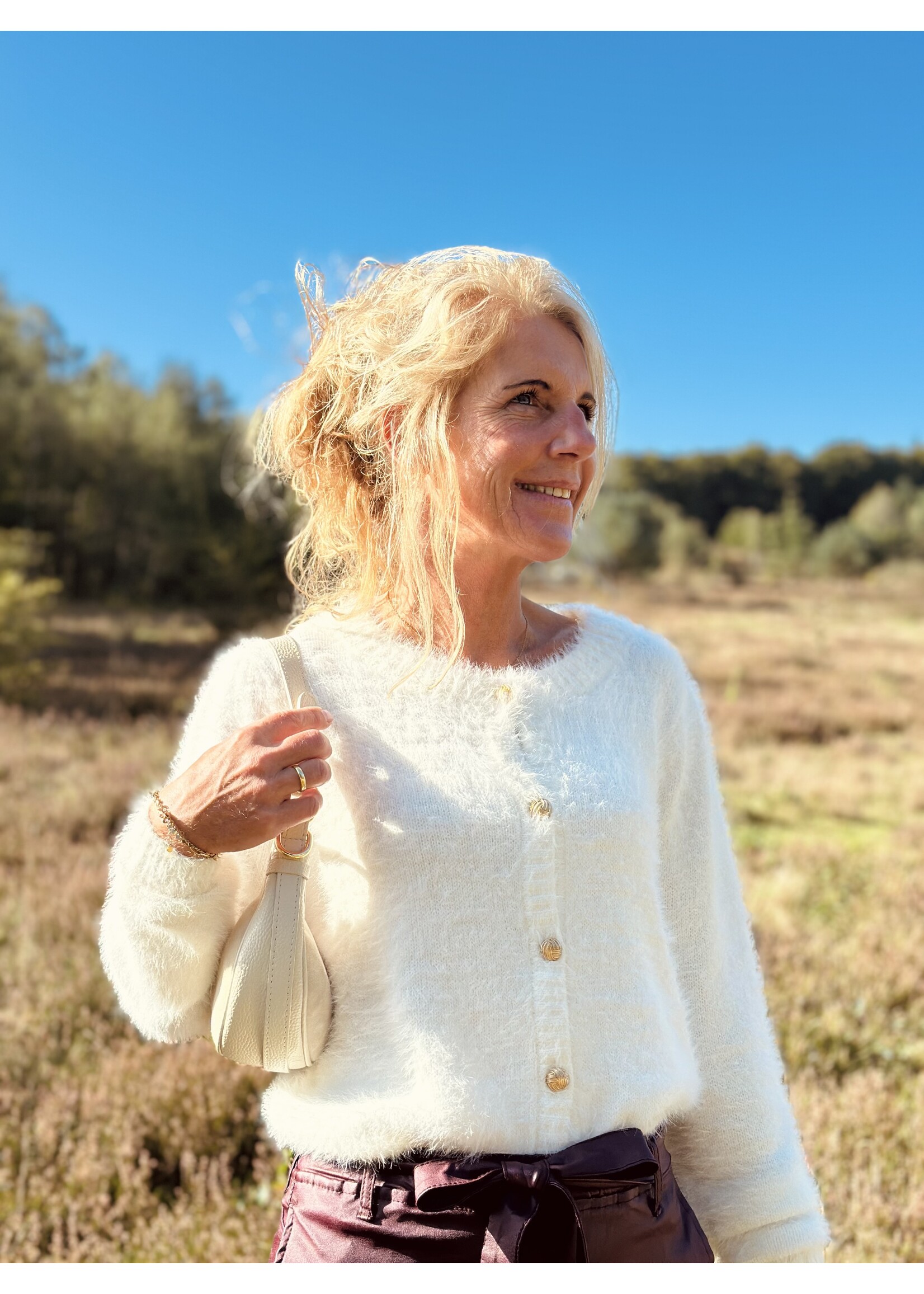 Ze-Ze Ze-Ze Dasie cardigan offwhite