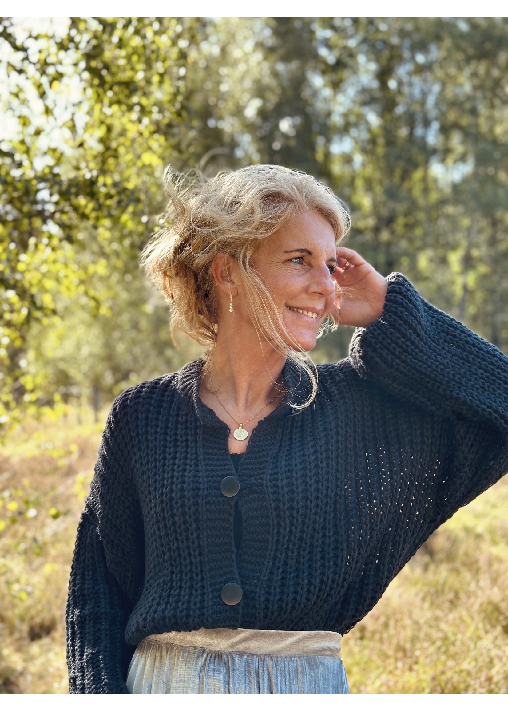 Ayla cardigan  black One Size