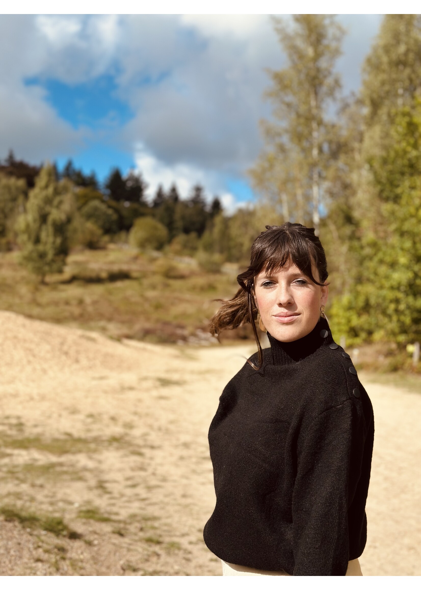 Marel knitted sweater black One Size