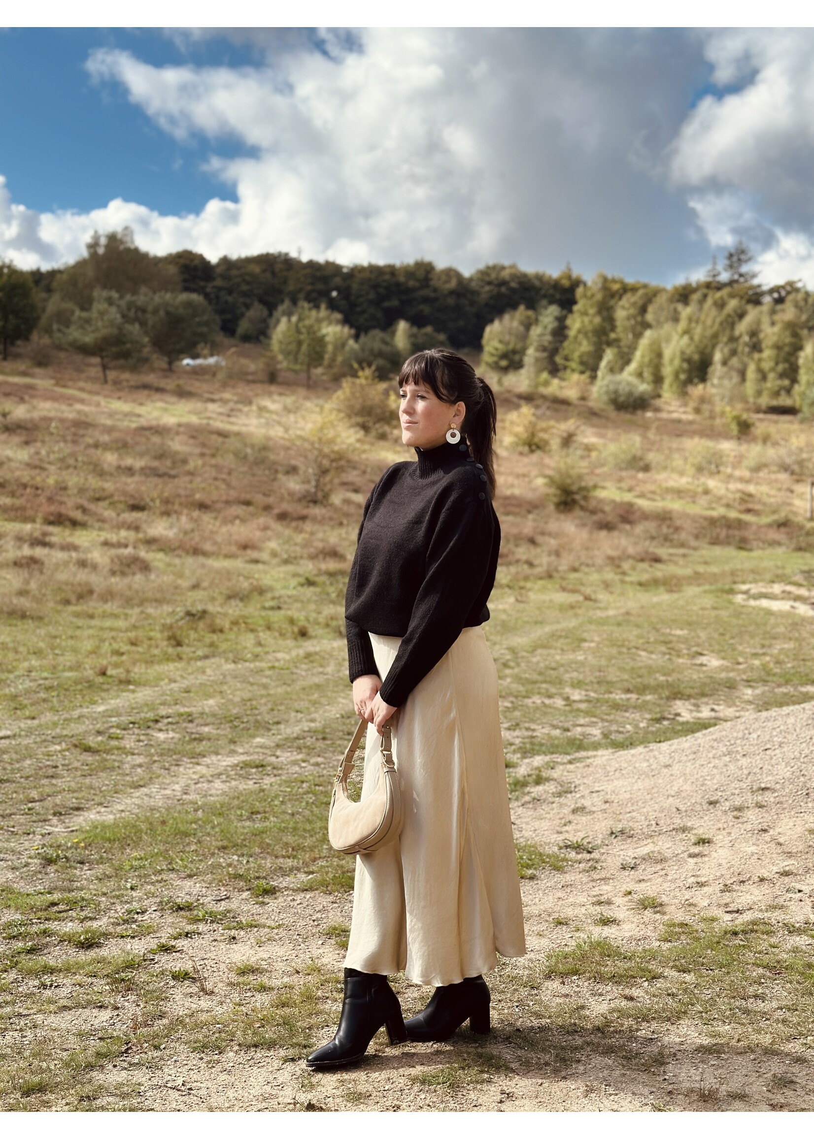 Marel knitted sweater black One Size