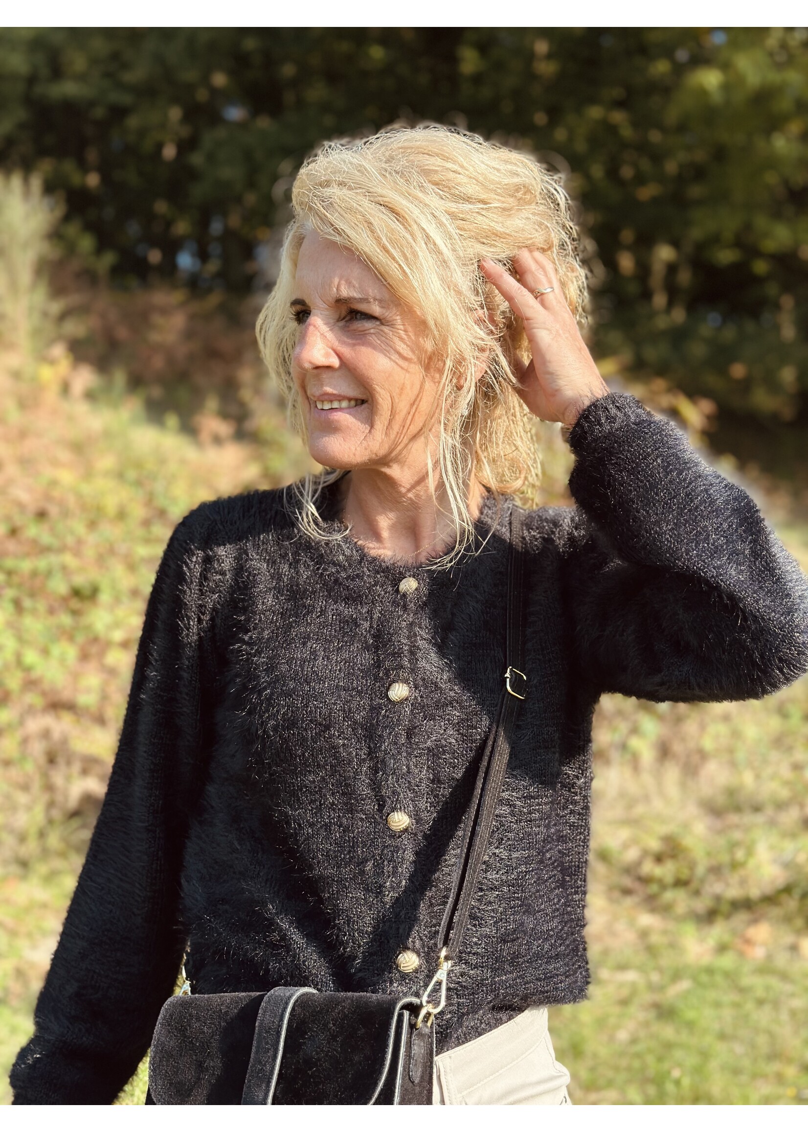 Ze-Ze Ze-Ze Dasie cardigan black