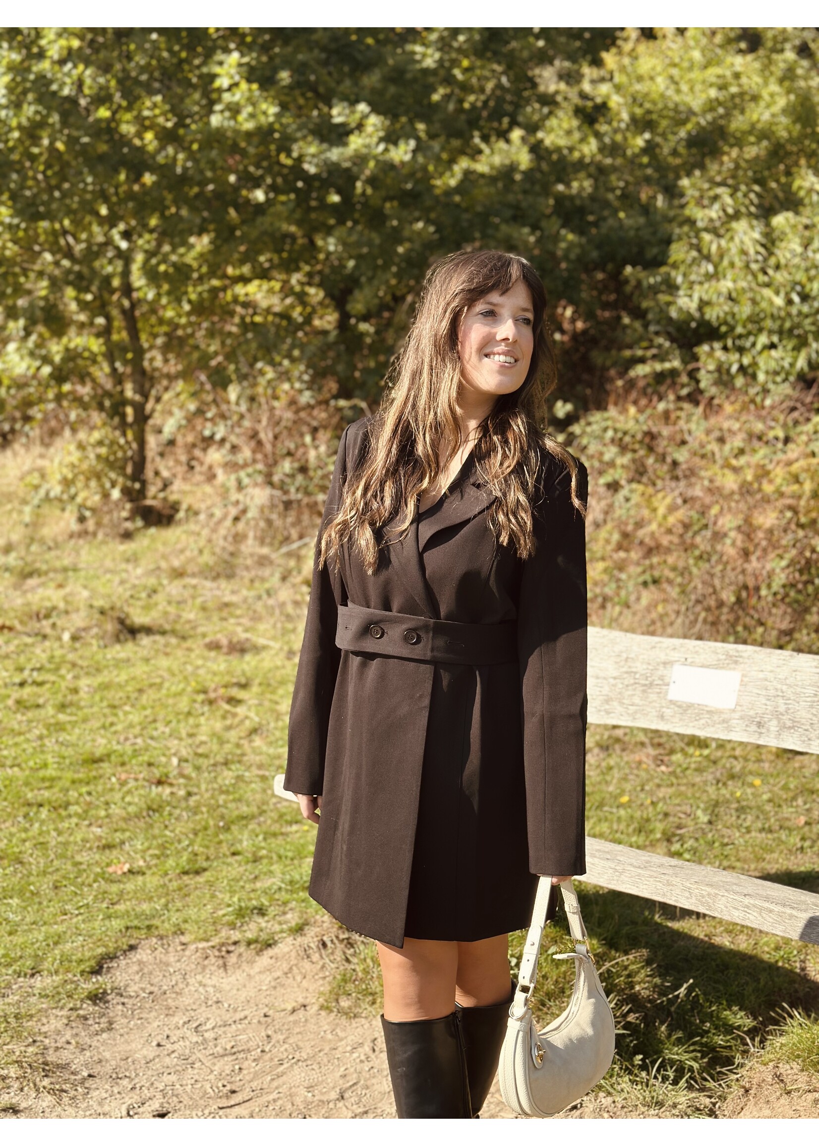 Lofty Manner Florence blazer dress black