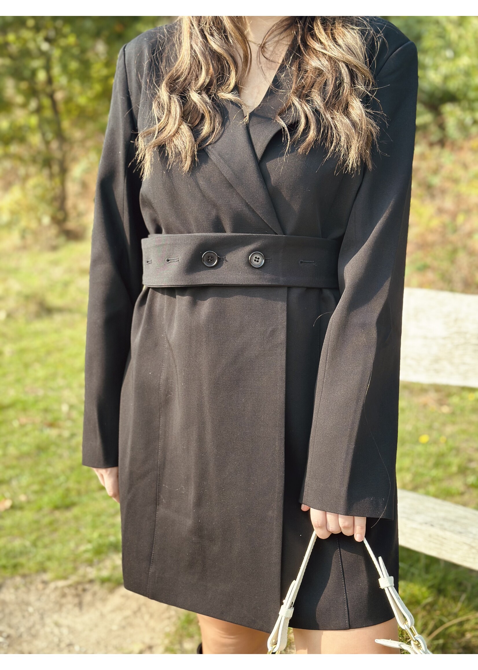 Lofty Manner Florence blazer dress black