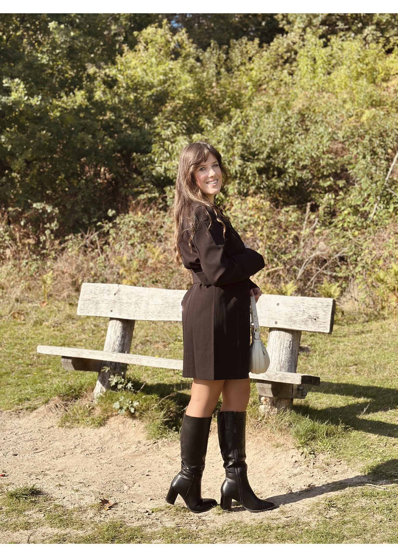 Lofty Manner Florence blazer dress black