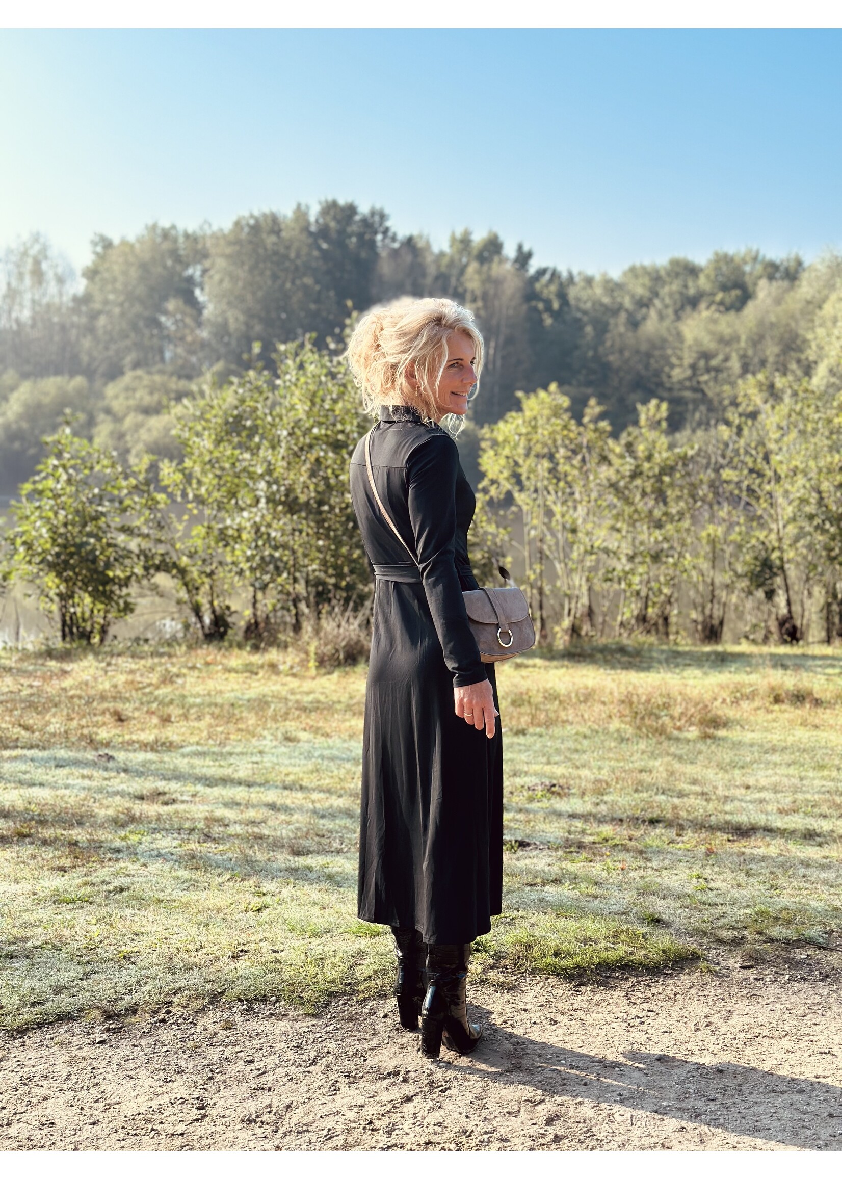 Rosemarie long dress travel black