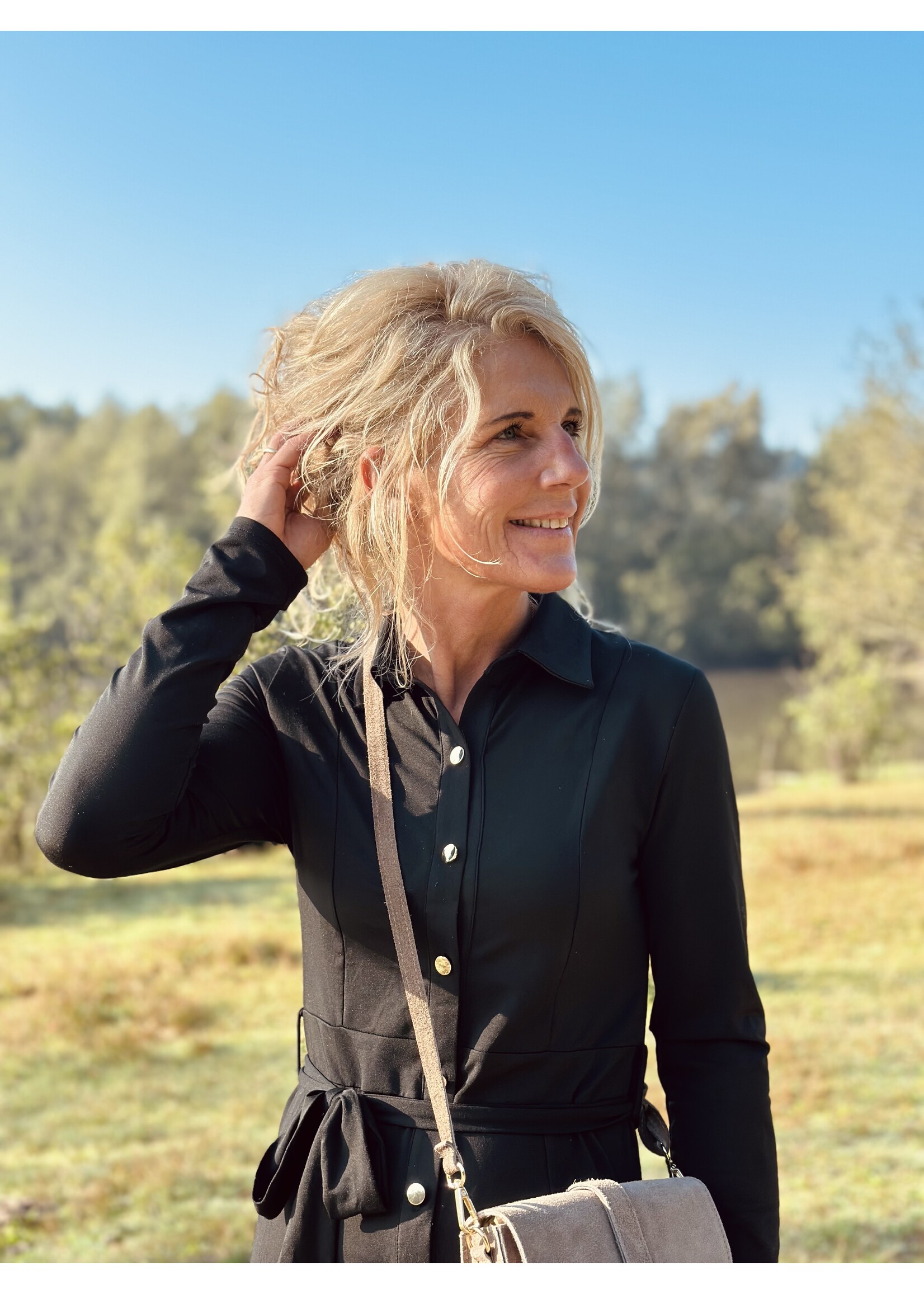 Rosemarie long dress travel black