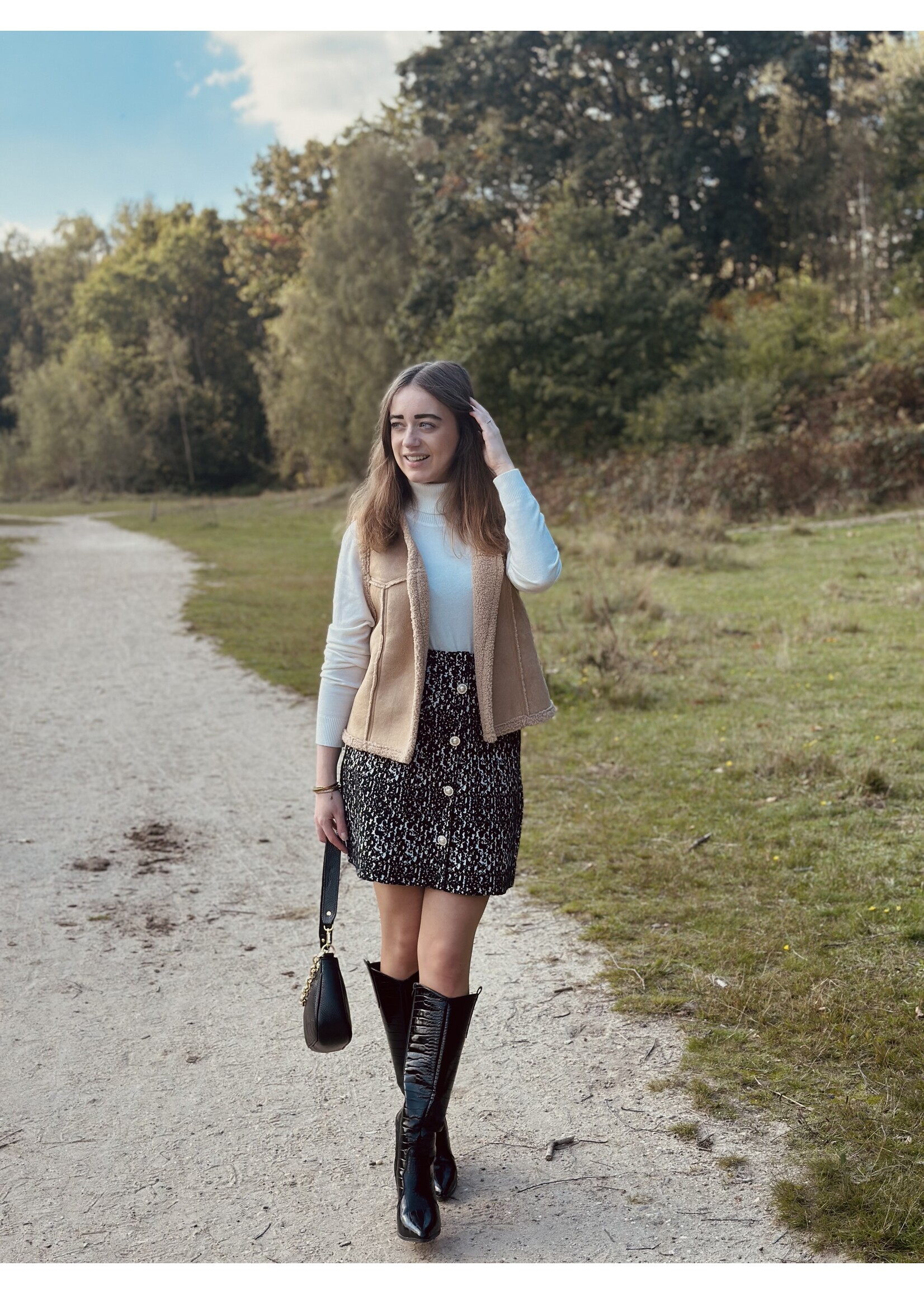 Lofty Manner Lofty Manner Mois gilet teddy camel