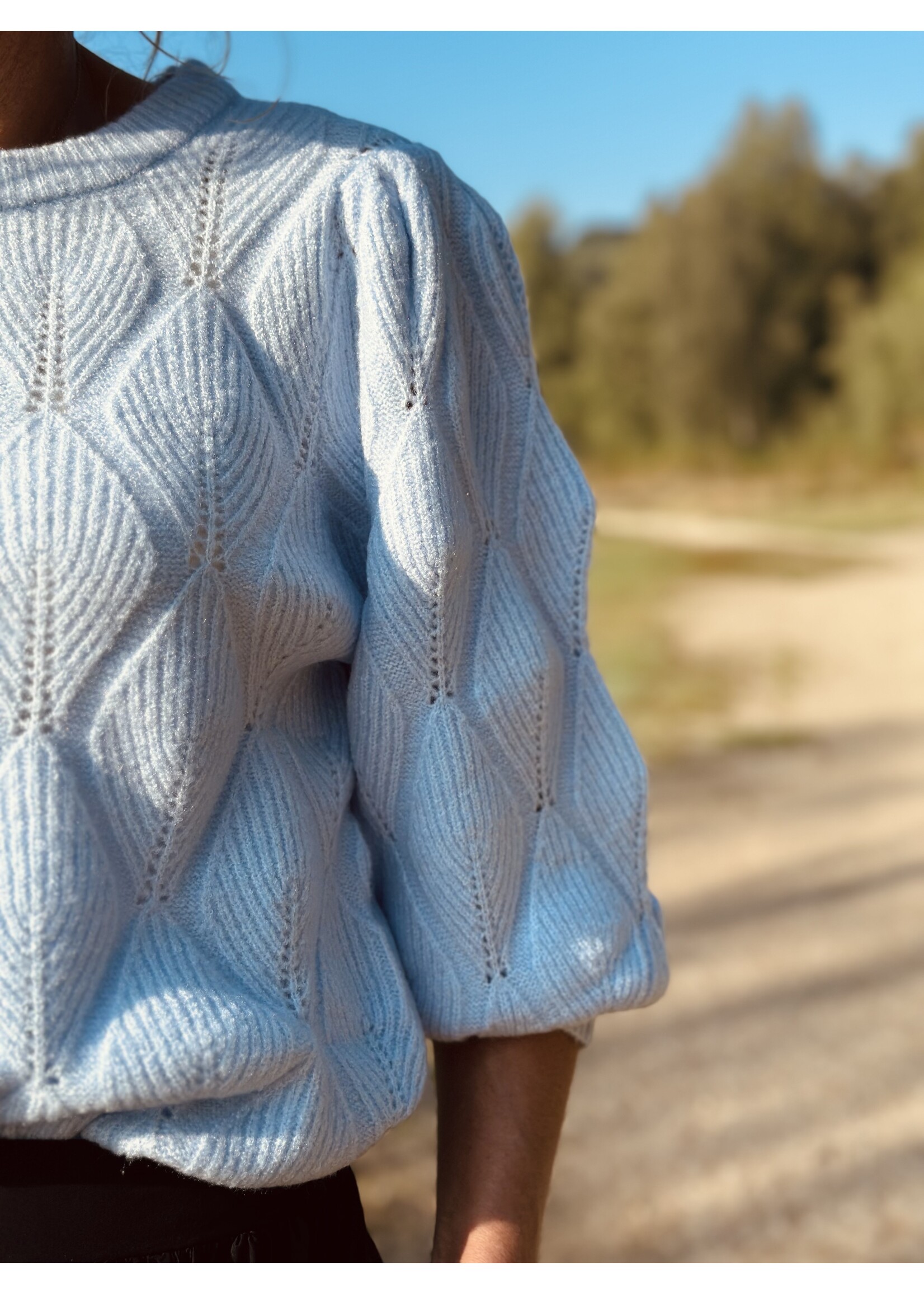 Smashed Lemon Smashed Lemon Steffie sweater light blue