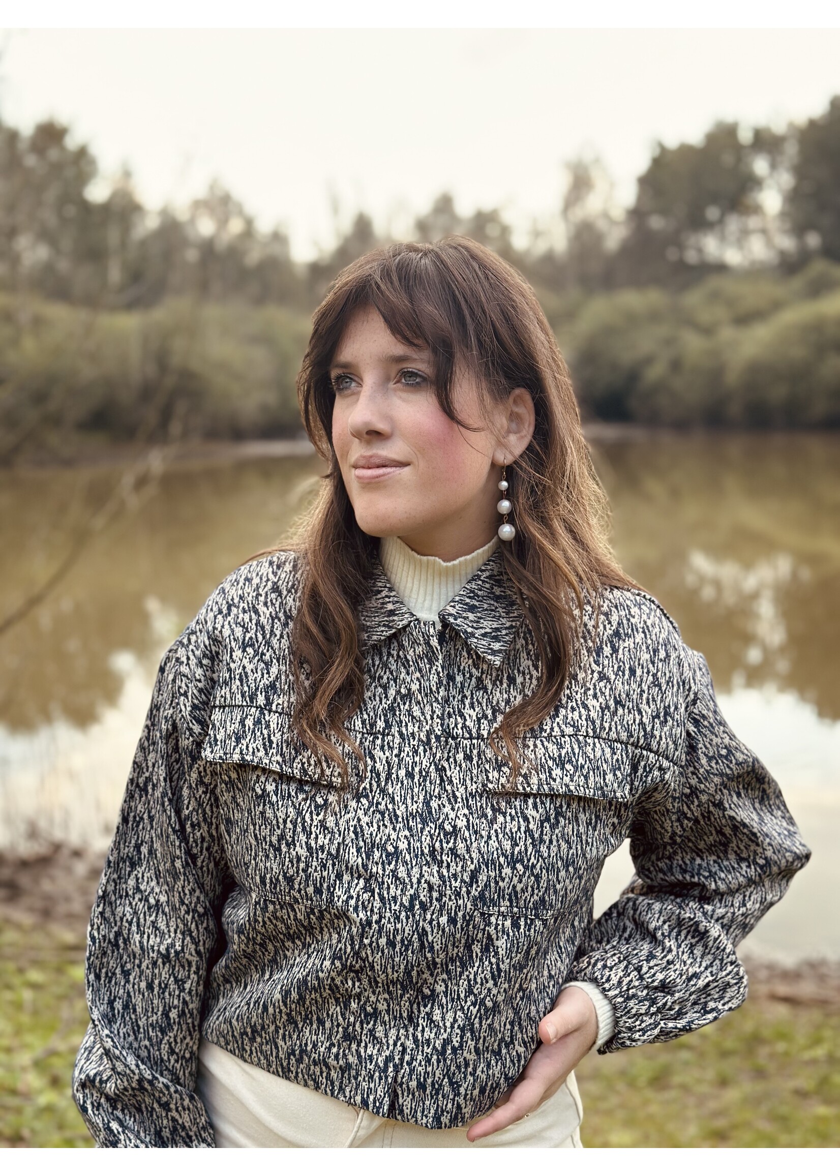 Lofty Manner Lofty Manner Eleanor jacket navy blue