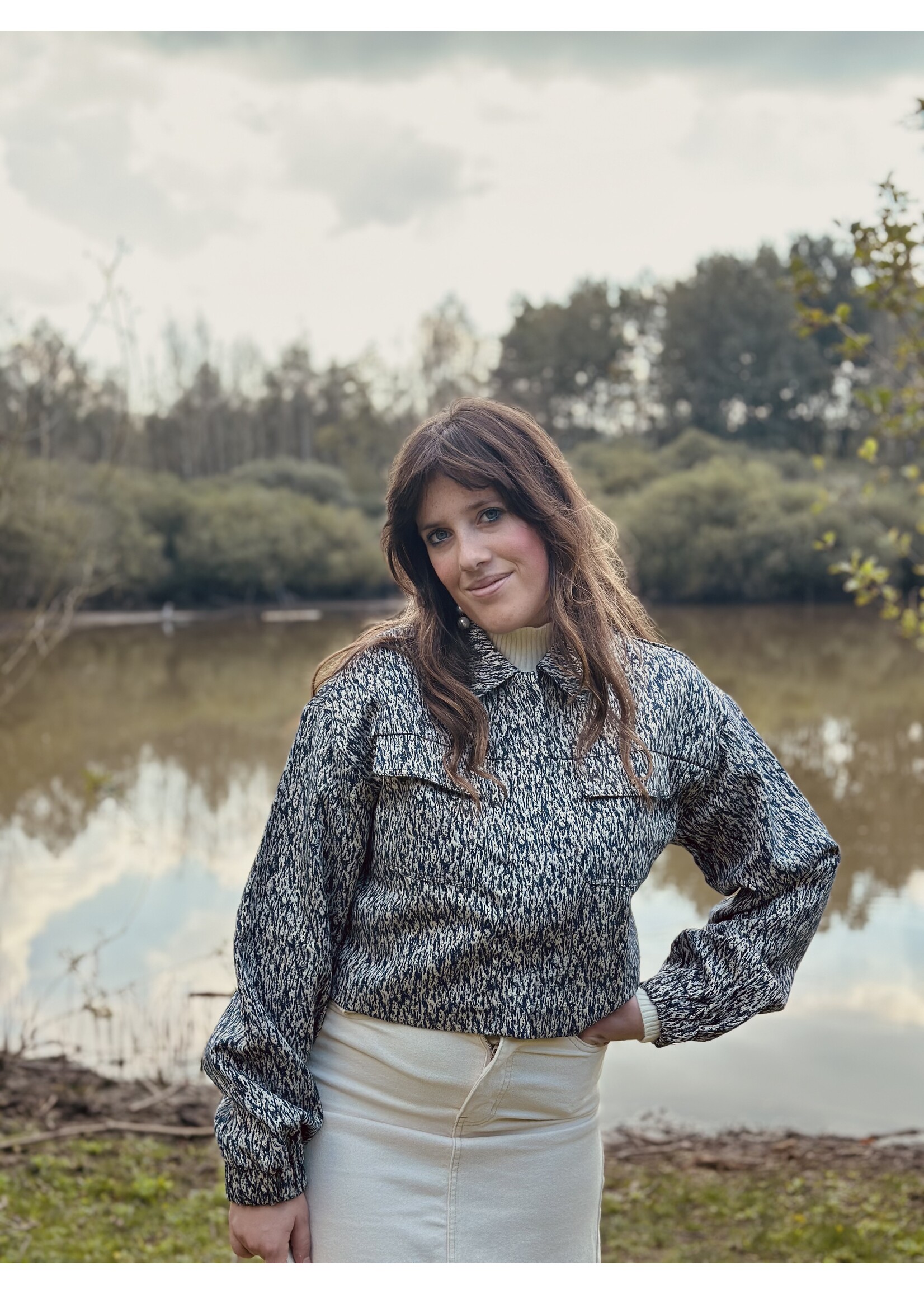 Lofty Manner Lofty Manner Eleanor jacket navy blue