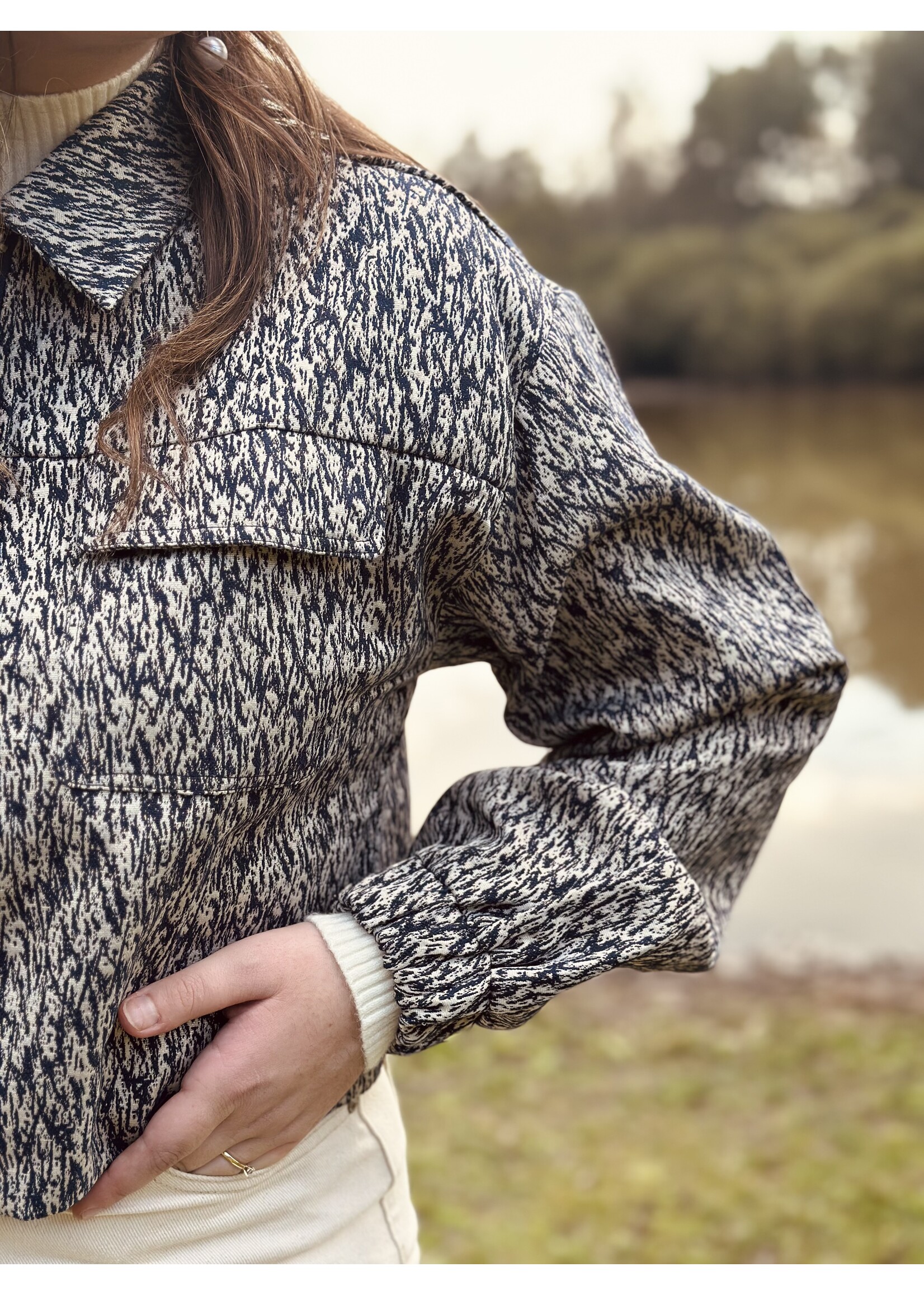 Lofty Manner Lofty Manner Eleanor jacket navy blue