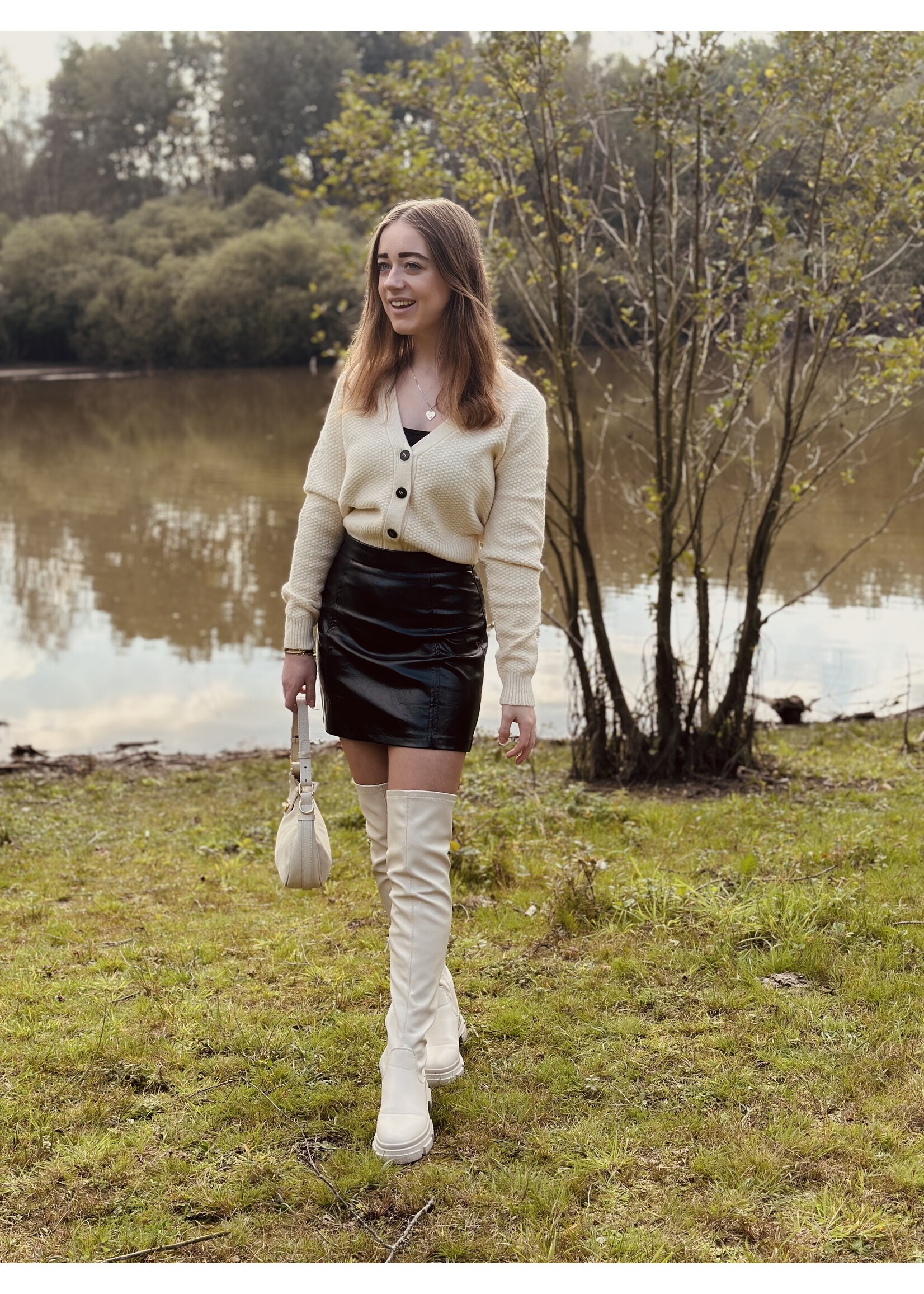 Lofty Manner Lofty Manner Jada cardigan offwhite