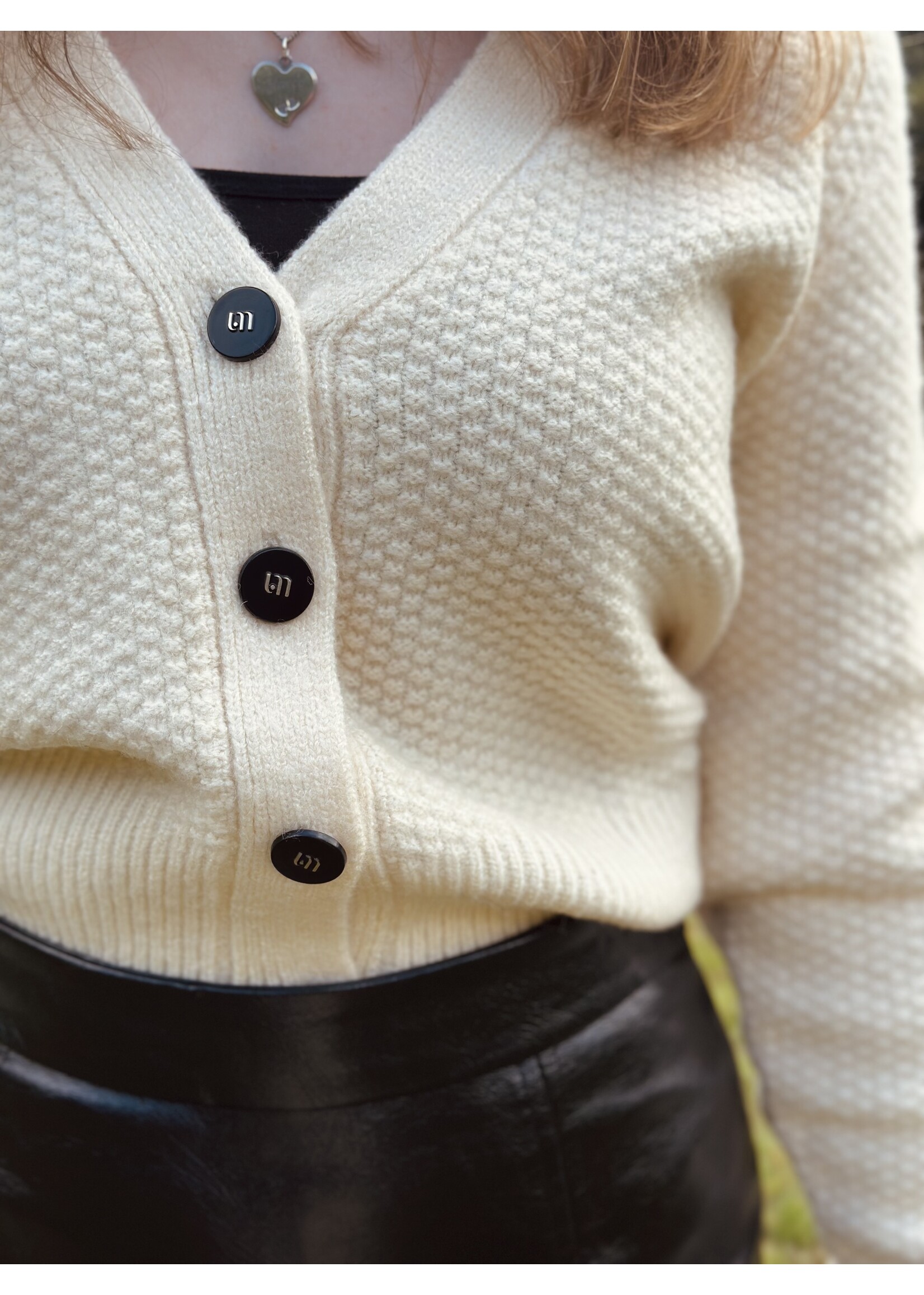 Lofty Manner Lofty Manner Jada cardigan offwhite