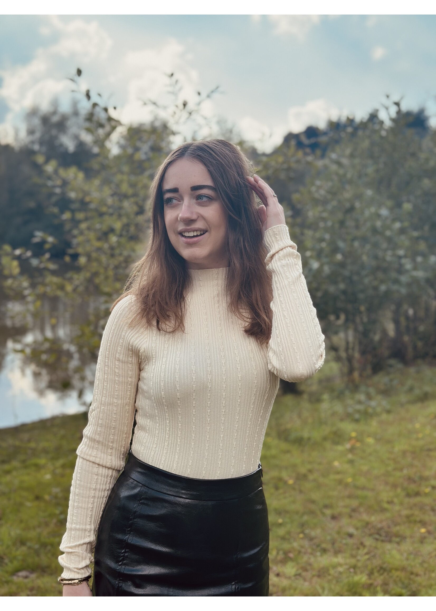 Lofty Manner Lofty Manner Rosé sweater offwhite