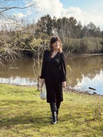 Sisters Point Sisters Point Janet glitter dress black