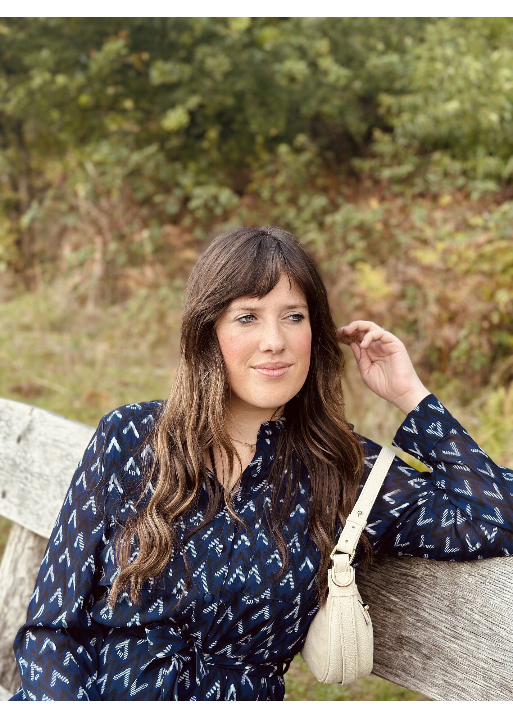 Lofty Manner Lofty Manner Jazzy dress black/darkblue print