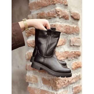 Lisa-marie boots leather look black