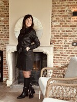 Smashed Lemon Smashed lemon Corlina leather look dress black