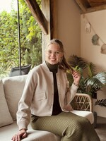 Sisters Point Sisters Point Dyanne bomber jacket suède beige