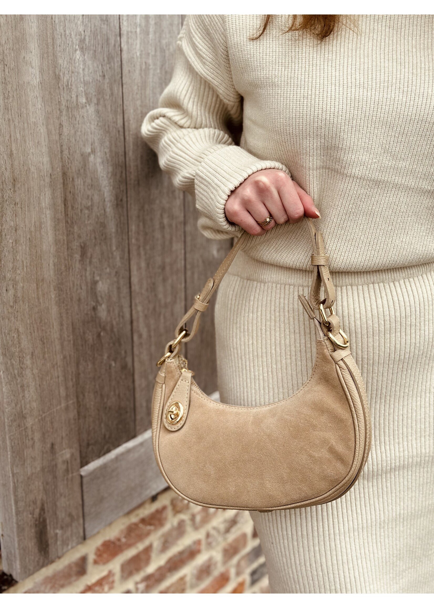 Ylene set sweater + skirt beige One Size