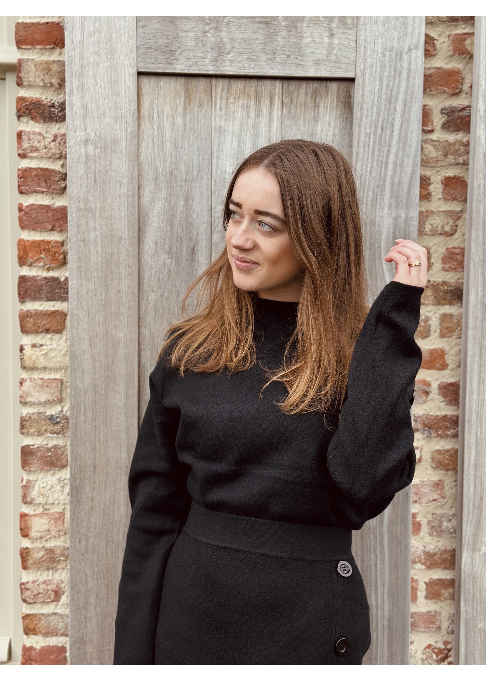 Rosita set sweater + skirt black One Size
